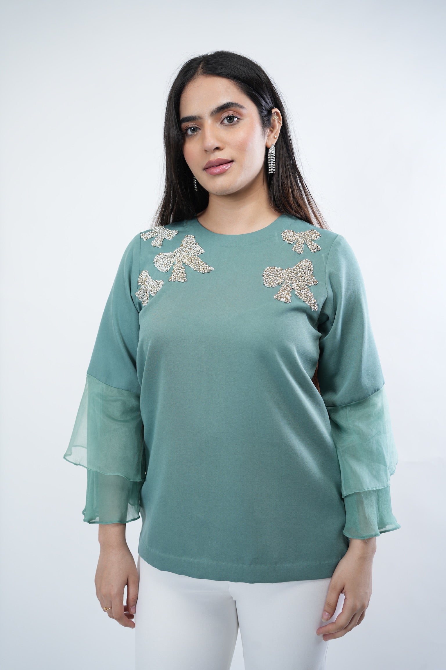 Sage Bloom Top