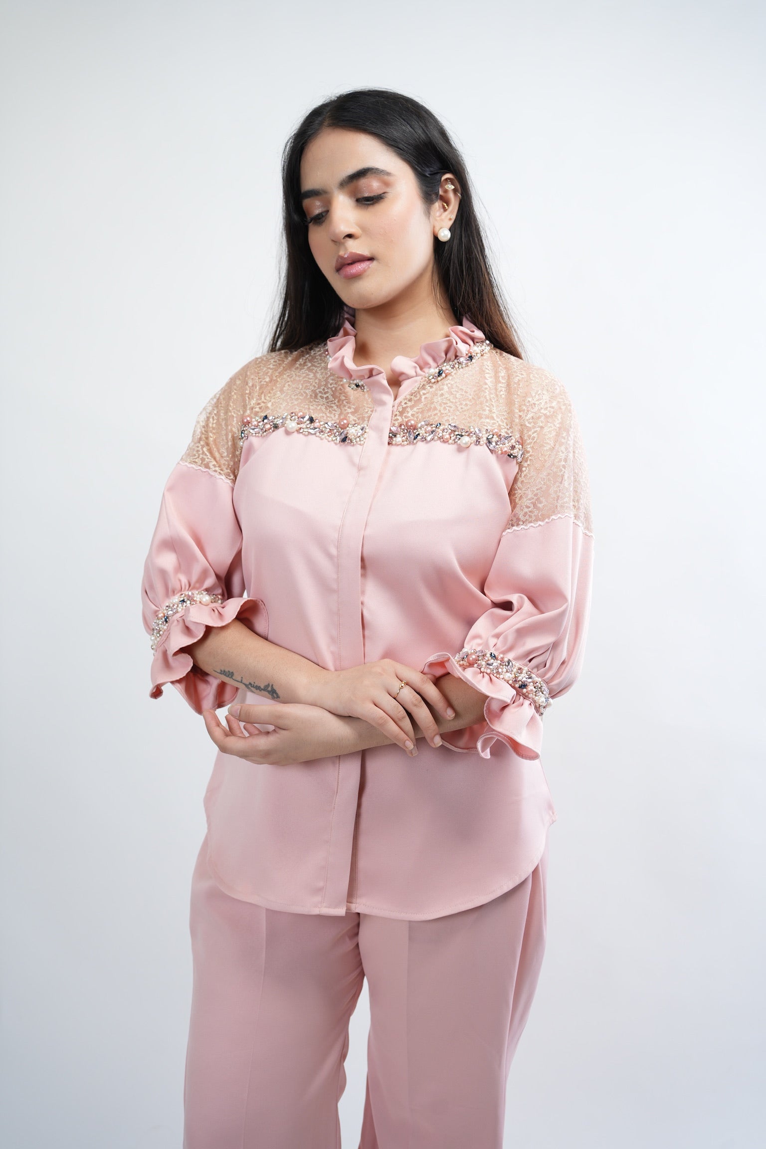 Blush Lace Co-ord Set